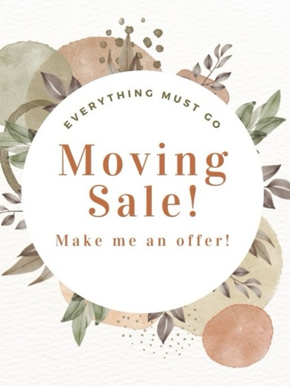 MOVING SALE!! Make ALL OFFERS!! - Picture 1 of 12